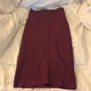 Bebe high waisted bandage skirt